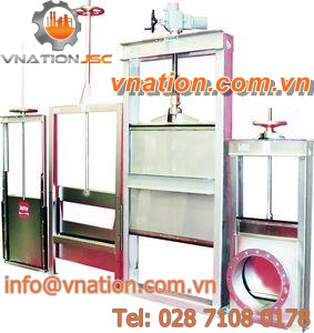 gate valve / manual / control / for wastewater