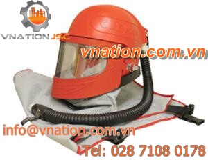 respiratory mask / with air supply / full-face / for sandblasting