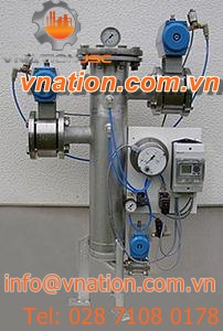 liquid filter / compressed air / for automatic machines / stainless steel