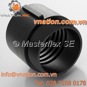 threaded fitting / straight / polyurethane / abrasion-resistant