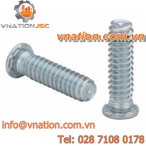 threaded stud / steel / flush head
