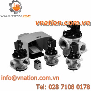 poppet valve / pneumatic / for compressed air / rugged