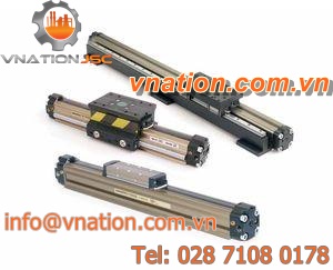 pneumatic cylinder / rodless / double-acting / compact