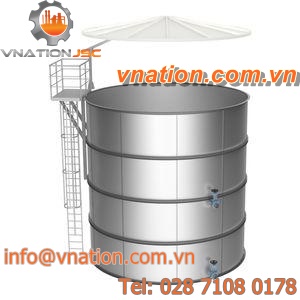 stainless steel crate / storage / for process water treatment unit / large dimension