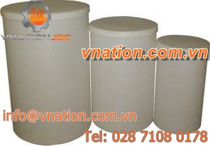 chemical tank / storage / steel / vertical
