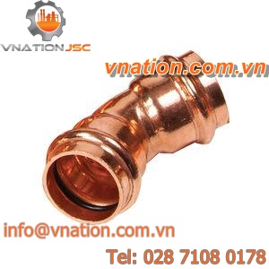 grooved fitting / elbow / brass