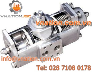 pneumatic valve actuator / quarter-turn / double-acting / spring-return