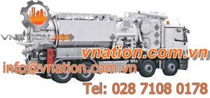 sewer cleaner truck / vacuum-loader / four axle