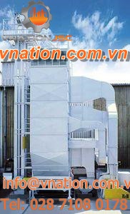 hot air dryer / cleaning / for the food industry / with belt conveyor