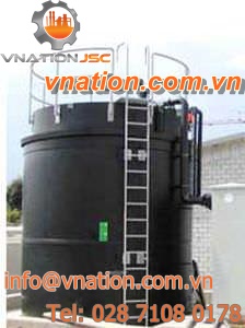 chemical tank / storage / vertical / for water treatment