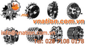 straight-toothed sprocket wheel / double