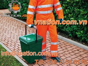 plastic waste bin / industrial waste / with lid