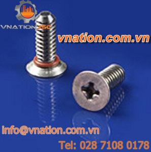Frearson screw / flat-head / self-locking / leak-proofing