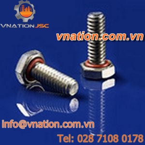screw with hexagonal head / self-locking / leak-proofing