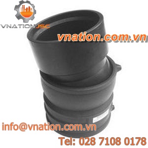 pipe adapter / PVC / adjustable / elbow