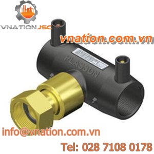 threaded fitting / T / brass / for pipes