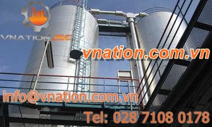 sludge silo / with piston pump / industrial
