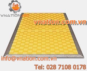 pressure-sensitive safety mat / steel / bubble