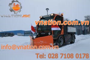 V snow-plow / for loaders