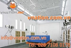enclosed paint booth / dry filter / with drying