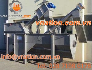 screw screener / for liquids / for wastewater treatment / with compactor