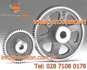 straight-toothed gear / spur / shaft / shaft
