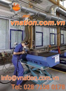 polishing downdraft table / for grinding processes / for welding