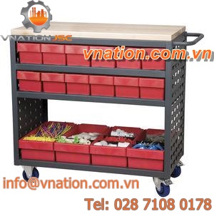work station cart / multipurpose / steel