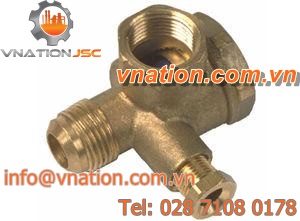 poppet check valve / threaded / foot
