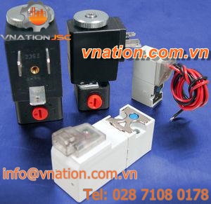 direct-acting solenoid valve / 2-way / pneumatic