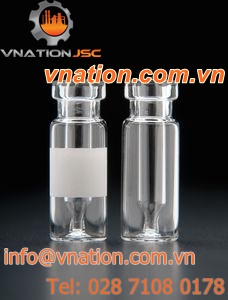 cylindrical vial / glass / crimp