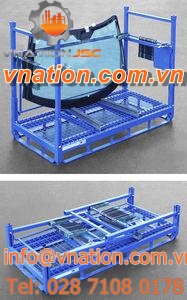 metal pallet box / for the automotive industry / folding