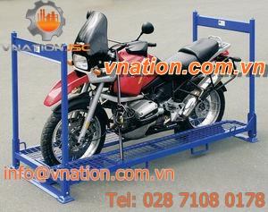 metal pallet / Euro / for motorcycles / transport