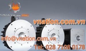 DC motor / brushless / with brake / low-inertia