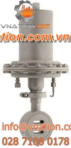 corrosive fluid pressure regulator / spring / single-stage / stainless steel