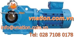 asynchronous electric gearmotor / orthogonal / bevel / helical