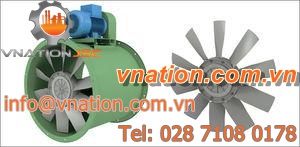 axial fan / cooling / aspirating / with airfoil blades