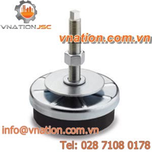 machine foot / anti-vibration / leveling / steel