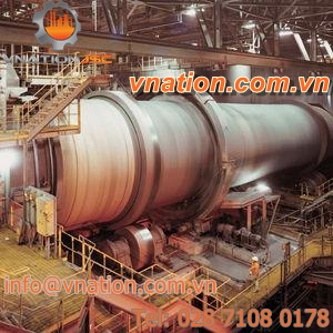 heating furnace / bell / gas-fired / rotating