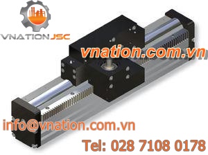 skate wheel linear guide / heavy-duty / stainless steel