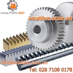 straight-toothed rack and pinion / hub
