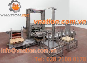 low level infeed depalletizer / for empty containers / for glass containers / automatic