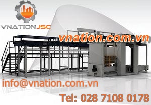 high level infeed palletizer / case / high-speed / automatic