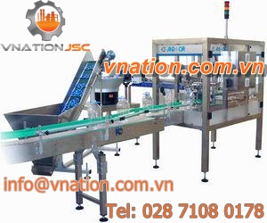 automatic handle applicator / linear / intermittent-motion