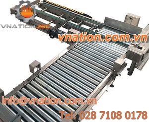 chain conveyor / roller / for pallets / vertical
