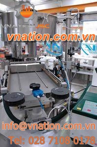 side labeler / rotary / hot-melt glue / automatic