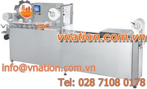 film packaging machine / vacuum / for food / automatic