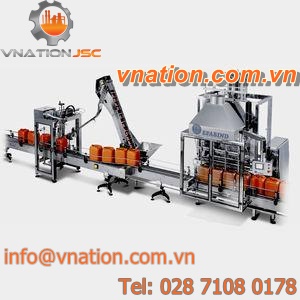 can filling machine / automatic / linear / for liquids