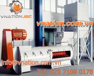 screw mixer / continuous / solid/liquid / horizontal