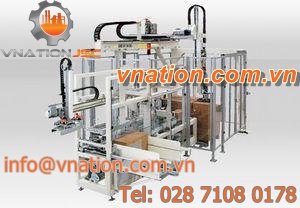 automated case packer / flexible / for pharmaceutical products / compact